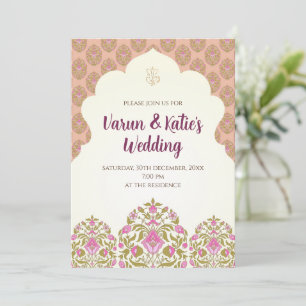 Hochzeits-Einladung Hindu als Indische Hochzeitsei Einladung