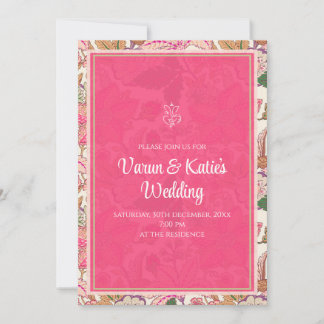 Hochzeits-Einladung Hindu & Indische Hochzeitseinl Einladung