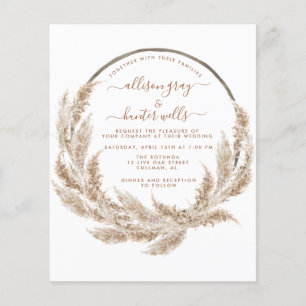 Hochzeits-Einladung mit floralem Design im Boho-St Flyer