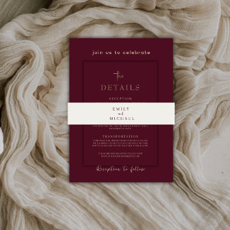 Hochzeits-Einladungs-Baucheinbände Elegant Persona Einladungsbanderole