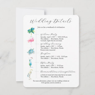 Hochzeits-Einladungskarten für Destination-Wedding Einladung