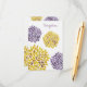 Hochzeits-Empfangs-Karten-lila gelbe Dahlie-Blume Begleitkarte (Vorderseite/Rückseite Beispiel)