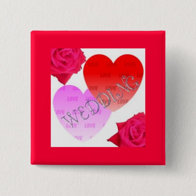 HOCHZEITS-FEIER BUTTON (Vorderseite)