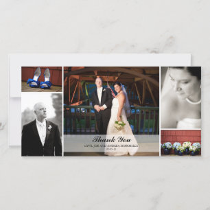 Hochzeits-Foto-Collage - danke