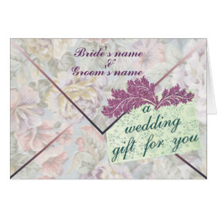 Hochzeits-Geschenk-Geld-Einschließungs-Karte