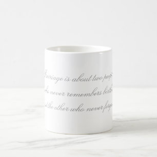 Hochzeits-Heirat-lustige Zitat-Tasse Kaffeetasse