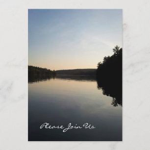 Hochzeits-Invitations See am Sonnenuntergang Einladung