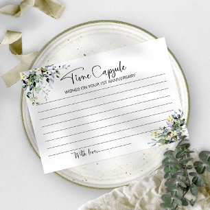 Hochzeits-Jahrestag-Zeitkapsel-Karte Einladung