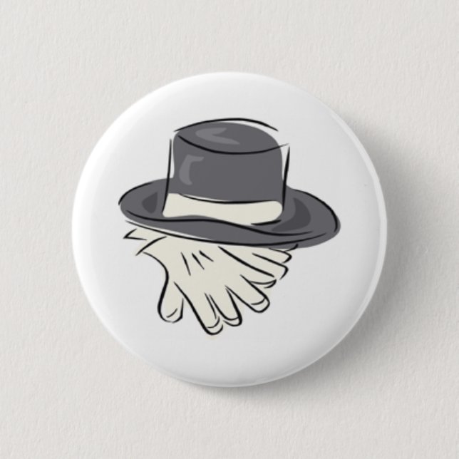 Hochzeits-Knopf Button (Vorderseite)