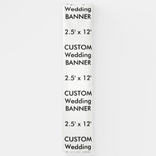 Hochzeits-kundenspezifische Fahne 2,5' x12 Banner