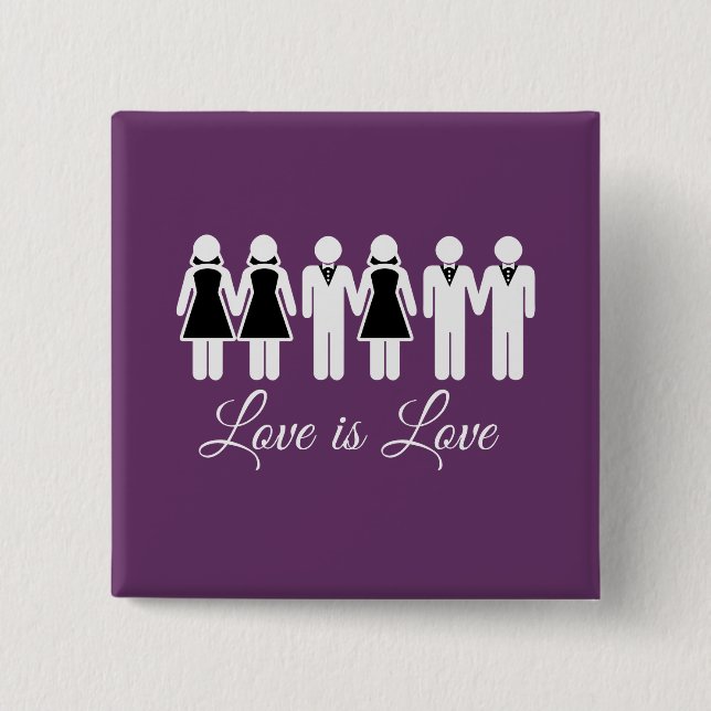 HOCHZEITS-LIEBE IST LIEBE BUTTON (Vorderseite)