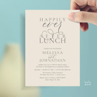 Hochzeits-Lunch-Einladungen, Elegantes Glücklich b