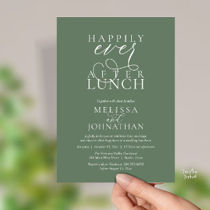 Hochzeits-Lunch-Einladungen, Elegantes Happy End Einladung