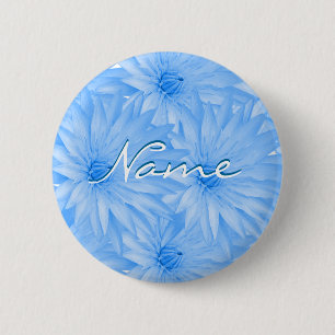 Hochzeits-Namensschilder - kundengerechtes Blau Button