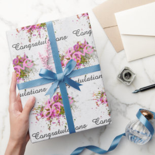 Hochzeits- oder Jubiläums-Liebesrahmen Geschenkpapier