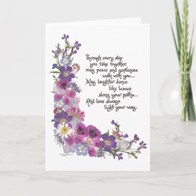 Hochzeits-oder Verlobungs-Karte Ankündigung (Vorderseite)