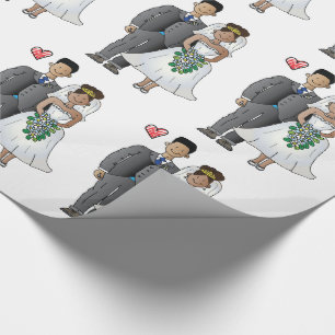 Hochzeits-Packpapier Geschenkpapier