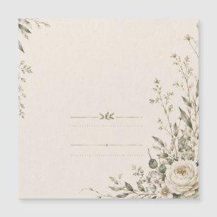 Hochzeits-Papeterie mit natürlichem botanischen Ch Magnetkarte