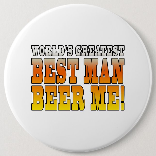 Hochzeits-Partys-Bevorzugungen: Weltbester Button (Vorderseite)