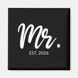 Hochzeits-Passende Geschenke Herr Est 2026 Bräutig Magnet