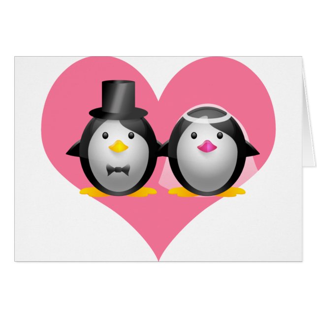 Hochzeits-Pinguine (Vorderseite (Horizontal))