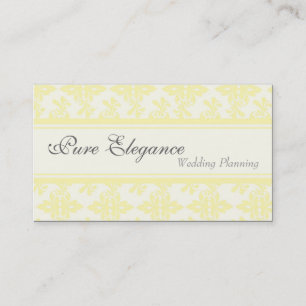 Hochzeits-Planer-Damast-mit Filigran geschmückte Visitenkarte