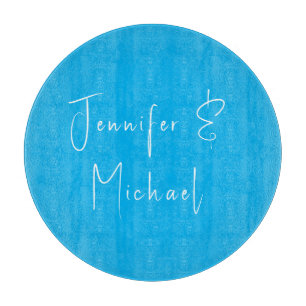 Hochzeits-Profi Klassisch Himmelblau Schneidebrett