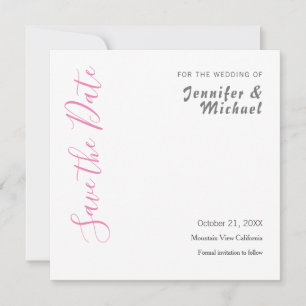 Hochzeits-Profi Minimalistisch Modern Save The Date