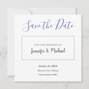 Hochzeits-Profi Minimalistisch Schlicht Save The Date