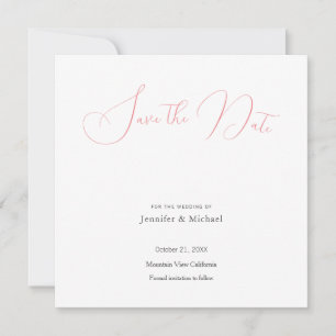 Hochzeits-Profi Minimalistisch Süß Save the Date