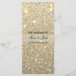 Hochzeits-Programm - GoldGlitzer Fab Programm