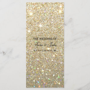 Hochzeits-Programm - GoldGlitzer Fab Programm