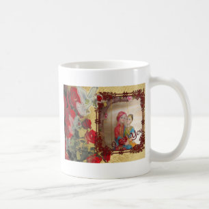 Hochzeits-Puppen-Porträt Grafik-Kunst-Druck Kaffeetasse