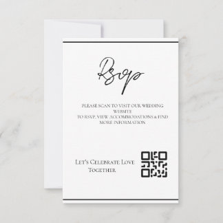Hochzeits-RSVP Moderne Minimalistische Einladung