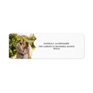 Hochzeits-Save-the-Date-Umschlag-Siegel-Foto-Adres