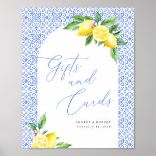 Hochzeits-Schild 'Lemon Positano Geschenke und Kar Poster