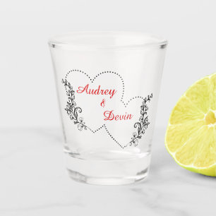 Hochzeits-Schnapsglas mit individuellem Druck Schnapsglas