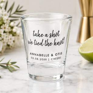 Hochzeits-Schnapsglas   Personalisiertes Geschenk  Schnapsglas