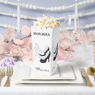 Hochzeits Schwarz-Weiß Schuhe Futter Geschenkboxen Geschenkschachtel
