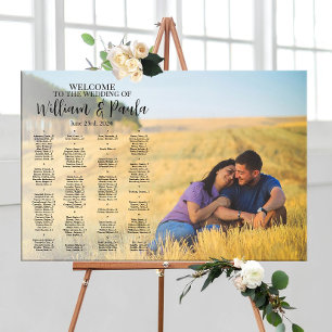 Hochzeits-Sitzplan-Tafel mit Foto Poster