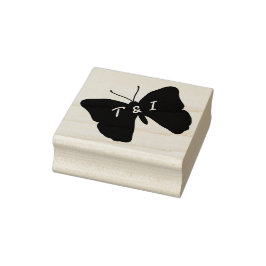 Hochzeits-Stempel Elderflower & Butterflies Gummistempel