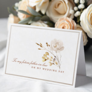 Hochzeits-Tag-Blumenkarte für meinen zukünftigen S Dankeskarte