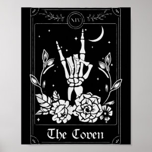 Hochzeits-Tarotkarte The Coven Halloween Poster