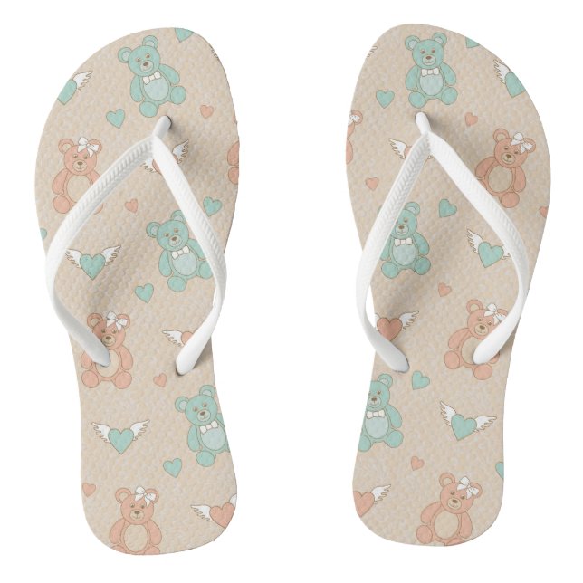 Hochzeits-Teddies Flip Flops (Fußbett)