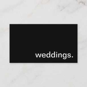 Hochzeits-Visitenkarte Visitenkarte