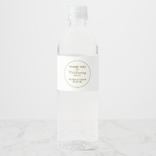 Hochzeits-Wasserflaschen-Etikett Danke-Aufkleber Wasserflaschenetikett