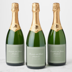 Hochzeits-Wasserflaschenetiketten Elegante Typogra