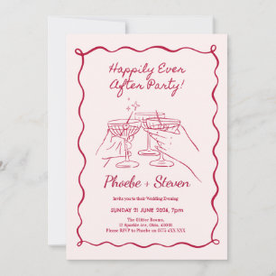 Hochzeitsabend-Einladungen Happily Ever After Part Einladung