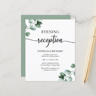 Hochzeitsabendempfangsbudget-Einladungen
