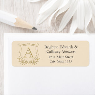 Hochzeitsadresse für antikes Gold und Champagner